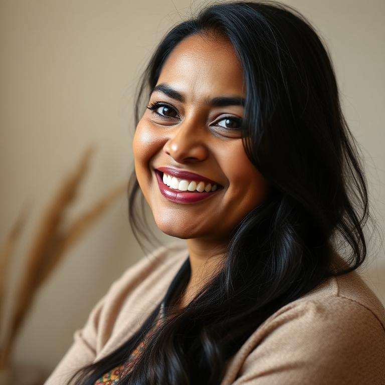 Portrait of Priya K., a Pheonix Solution debt advice client from Leeds